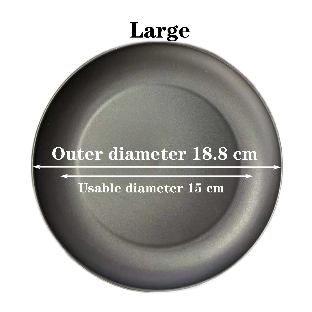 Soucoupes pour plantes 6 pouces, plateaux en plastique, pots de fleurs robustes et durables, soucoupes pour intérieur et extérieur, 3 pièces: 18.8cm Black