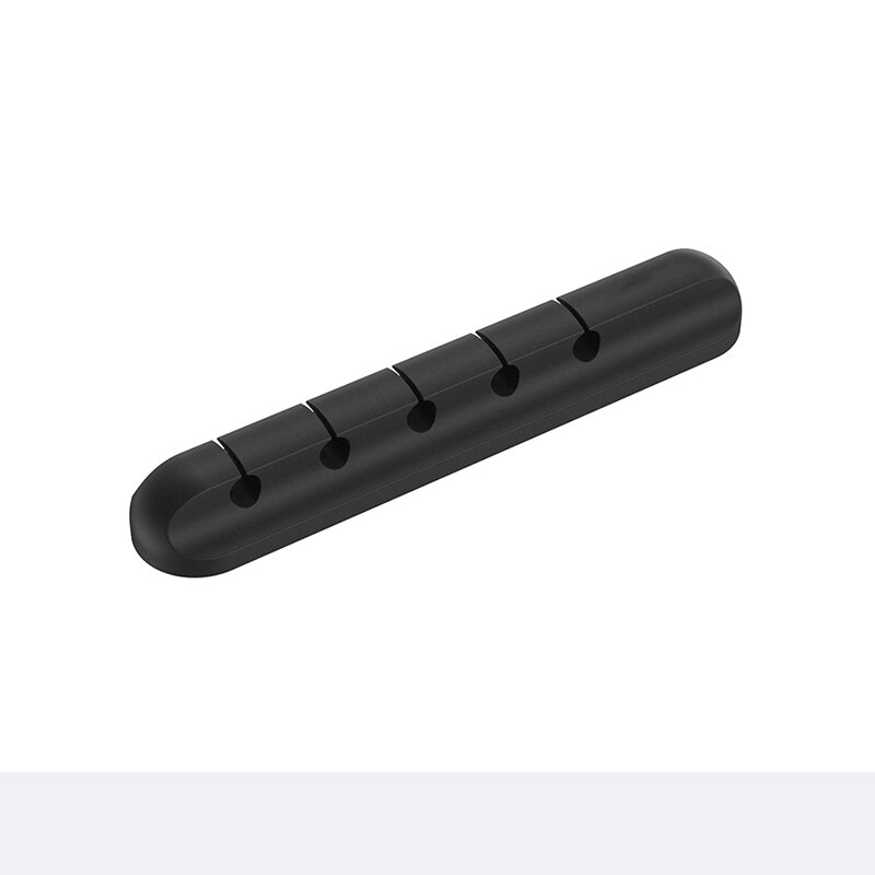 Kabel Houder Siliconen Kabel Organisator Flexibele Usb Winder Management Voor Muis Hoofdtelefoon Oortelefoon Duurzaam Tool: 5 Clips