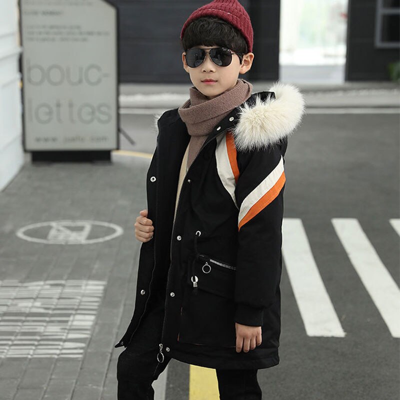 Meninos inverno acolchoado outerwear crianças longo engrossado quente para baixo jaquetas acolchoadas 2020 novas jaquetas de inverno roupas dos miúdos 10 11 anos