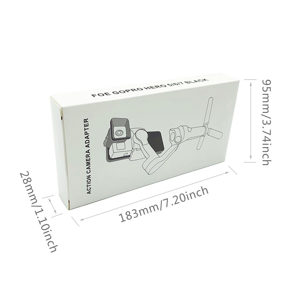 Adaptateur de caméra pour DJI Osmo Mobile 3 accessoires de caméra de sport portables compatibles pour GoPro 5 6 7