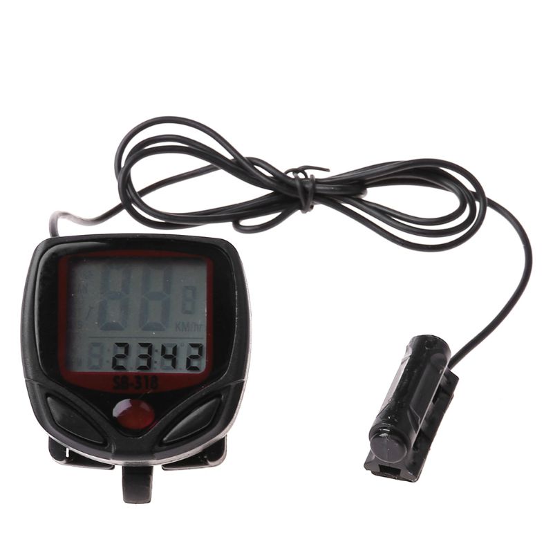 Waterproof 15 Function LCD Bike Bicycle Odometer Speedometer Cycling Speed Meter