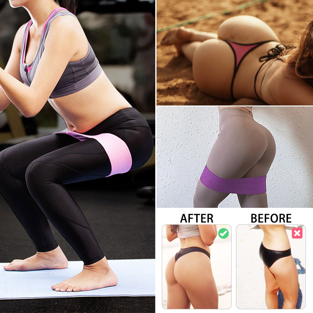 Sfit vrouwen oefencirkelband yoga sport weerstandsbanden pilates spier heuptraining rubberen lussen fitnessapparatuur