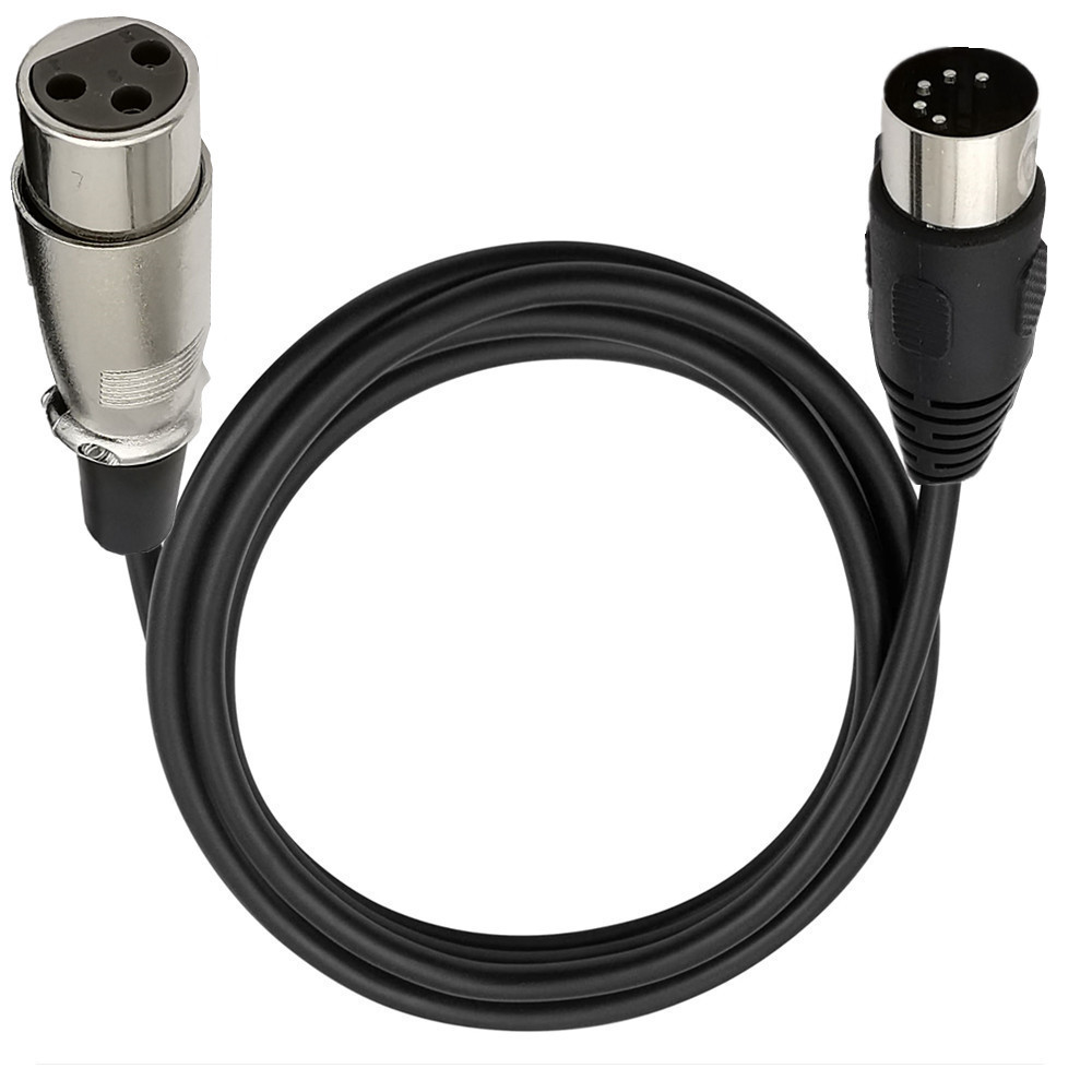 MIDI to XLR Adapter Cable,DIN 5 Pin to XLR 3 Pin Audio cable for Match music instruments or cables with MIDI or XLR connector: Red