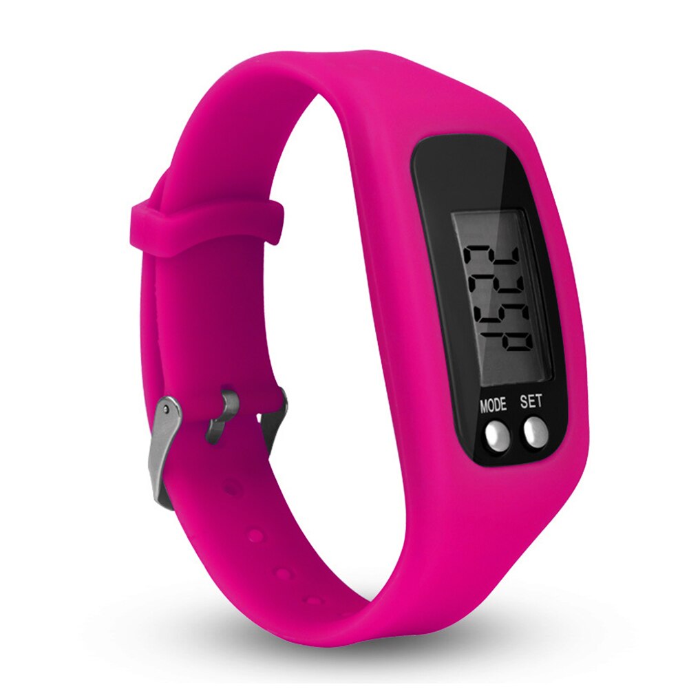 Fitness Tracker Horloge, Eenvoudig Bediening Walking Running Stappenteller Met Calorie En Stappen Tellen (Rose)