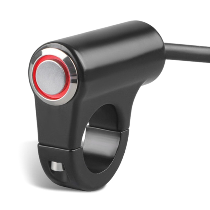 Motorcycle Handlebar On Off Push Button Motorcycle Tuning Part 22mm 7/8'' Universal: Red