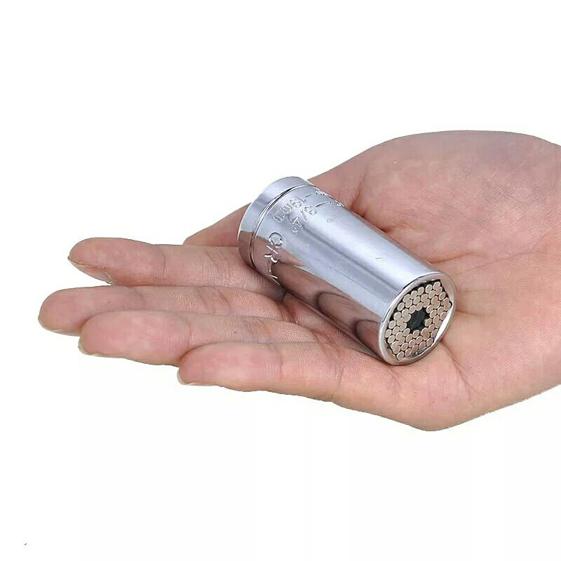 Douille universelle, 1/4 "-3/8" (7mm-19mm), adaptateur de perceuse électrique, adaptateur de disque, douilles multifonctions, manchon universel