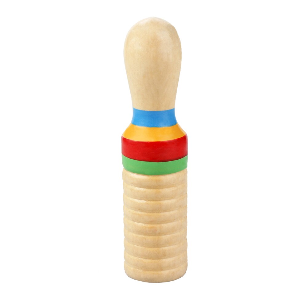 1 juego de instrumentos de madera Chic Novel Safe Durable tubo de sonido de percusión de anillo de rosca única