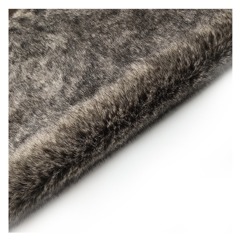 Faux fur brown coffee three-color fur fashionable fur coat flannel fabric