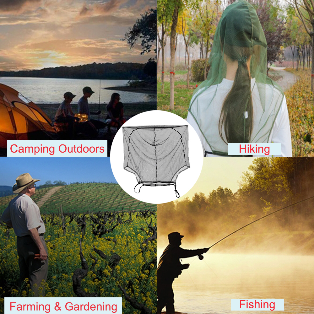 Chapeau anti-moustiques de Camping unisexe, avec filet caché, répulsif en maille, Protection contre les insectes et les abeilles, casquette de pêche décontractée pour l'extérieur