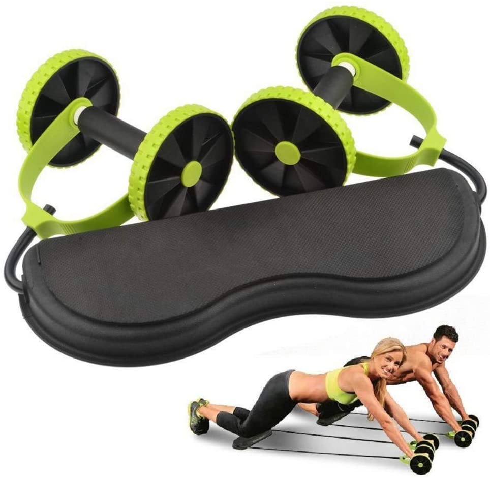 Multifunctional AB Wheels Roller Body Abdominal Exercise Indoor Home Muscle Exercise Stretch Resistance Pull Rope AB Wheels