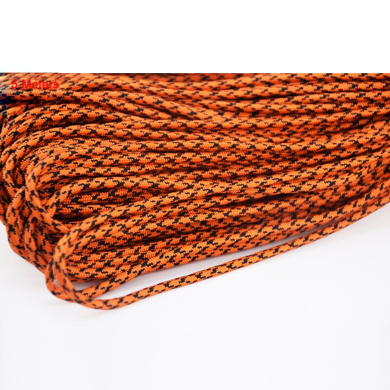 5 Meters Survival Paracord Rope Cuerda 4mm 7 Strands Ropes Outdoor Tools Mil Spec Type III Escalada Paracorde Bracelets Paracord: Red and Green