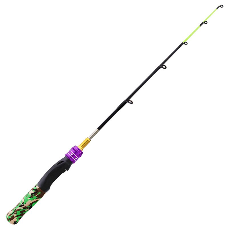 61cm Ice Fishing Rod Carbon Spinning Winter Raft Shrimp Carp Fishing Child Pole Winter Fishing Rod Tackle EVA Handle Jigging Rod
