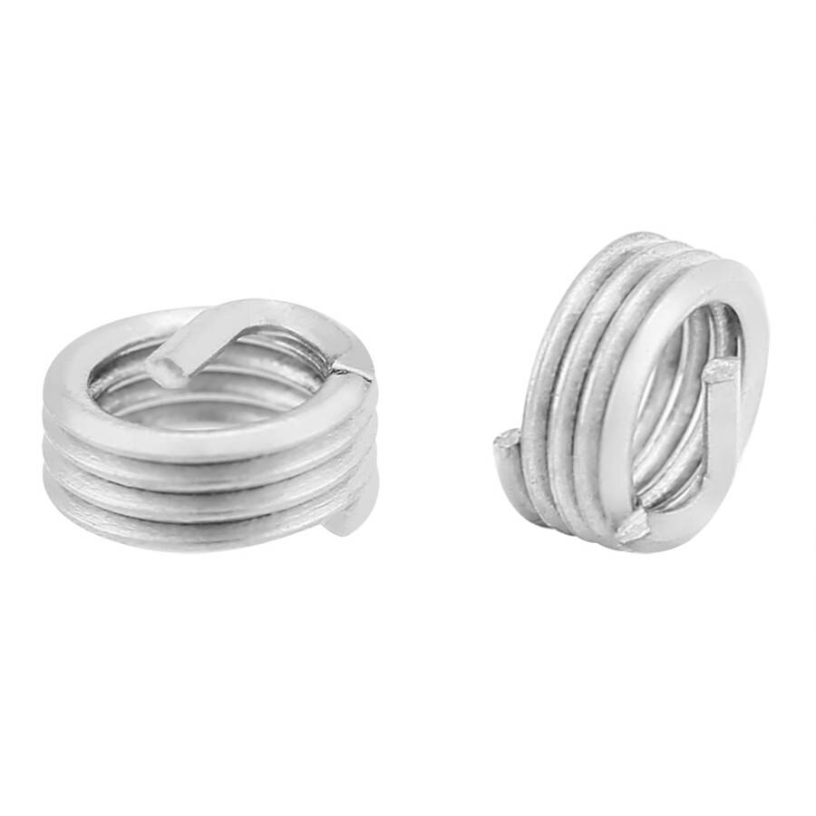Metric Threaded Inserts 100pcs Stainless Steel Coiled Wire Helical Screw Thread Inserts M3 x 0.5 x 1D Length Stainless Steel