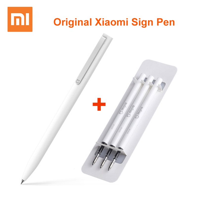 Originele 9.5mm Xiaomi Mijia Teken Pennen Ondertekening Pennen PREMEC Glad MiKuni Japan Inkt Zwitserland Refill voeg Mijia Pennen Zwart refill