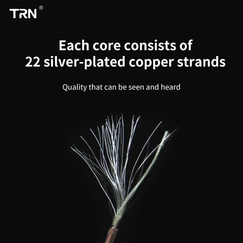 16 core-strand Silver Plated Balanced Cable To 0.75 0.78 2pin/mmcx Connector Hifi MMCX Upgrade Cable For TRN V80/KZ/TFZ