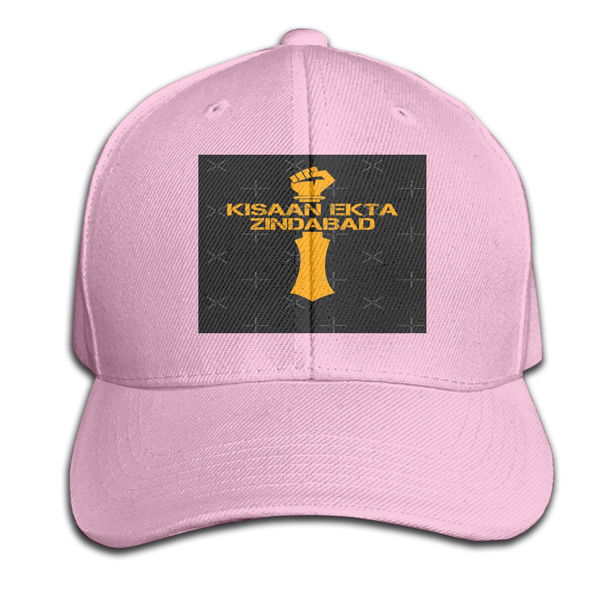 Kisaan Majdoor Ekta Zindabad I - Punjab Farmers Top Cap Humour Hat: Pink