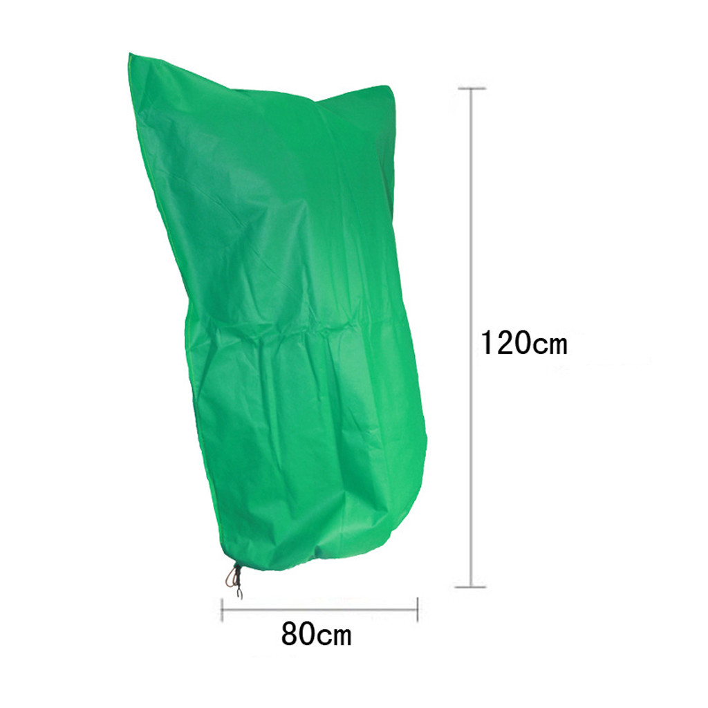 Garden Plant Cover 1PC Warm Cover Tree Shrub Plant Protecting Bag Frost Protection Yard Garden Winter Plant GRS: M(120X80cm)