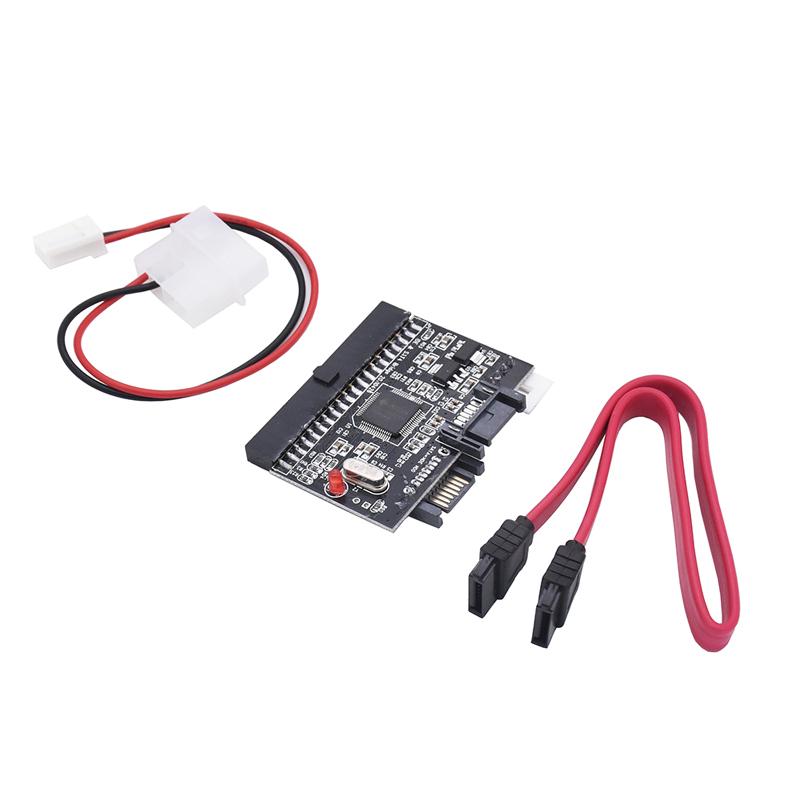Adaptateur 2 en 1 SATA vers IDE, convertisseur IDE vers SATA, 40 broches, 2.5 pouces, pilote de disque dur, prise en charge pour ATA, HDD, CD, DVD, carte adaptateur Riser