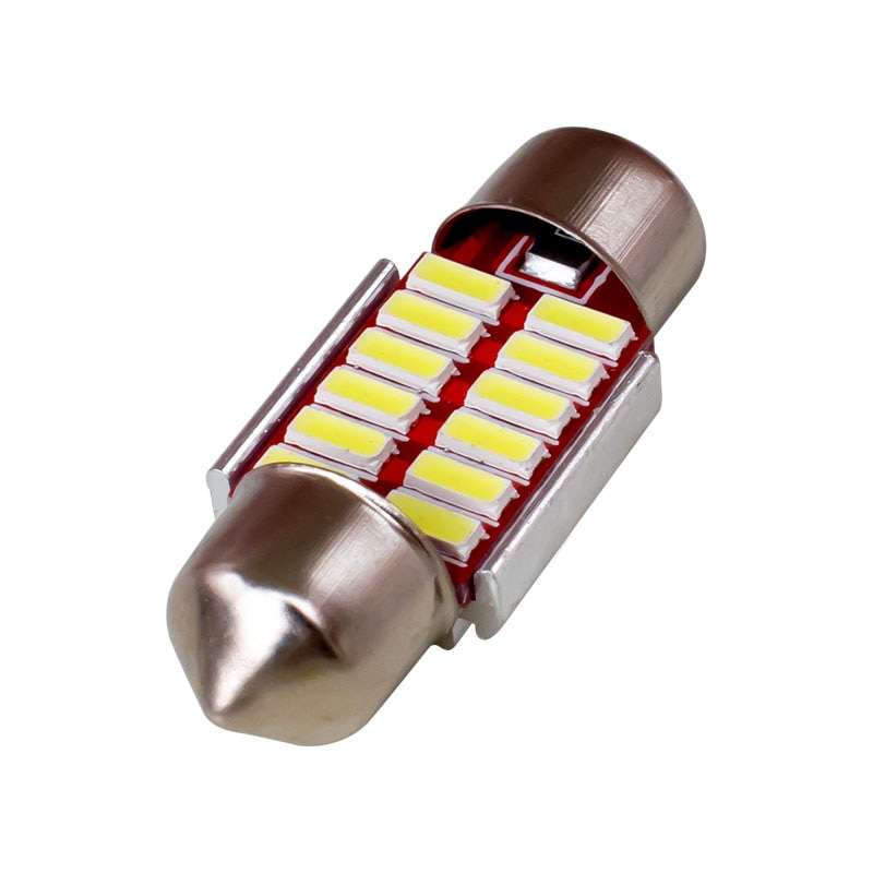 1Pcs 31Mm 36Mm 39Mm 42Mm C5W C10W Super Heldere 12 Smd 4014 Led auto Festoen Lamp Auto Lichtkoepel Interieur Lamp Wit