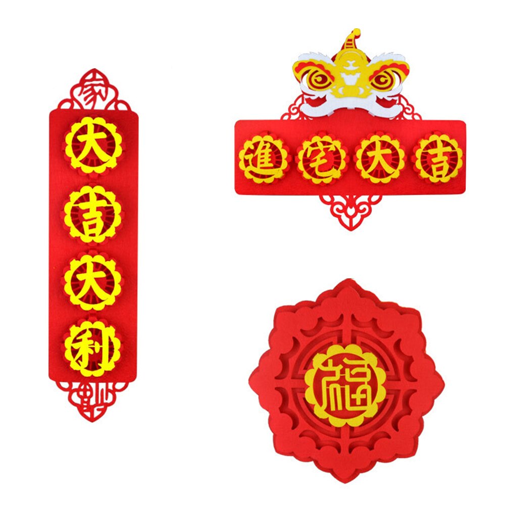 Chinese Year Decorations Spring Festival Couplet DIY Christmas Decorations Home Year Decor