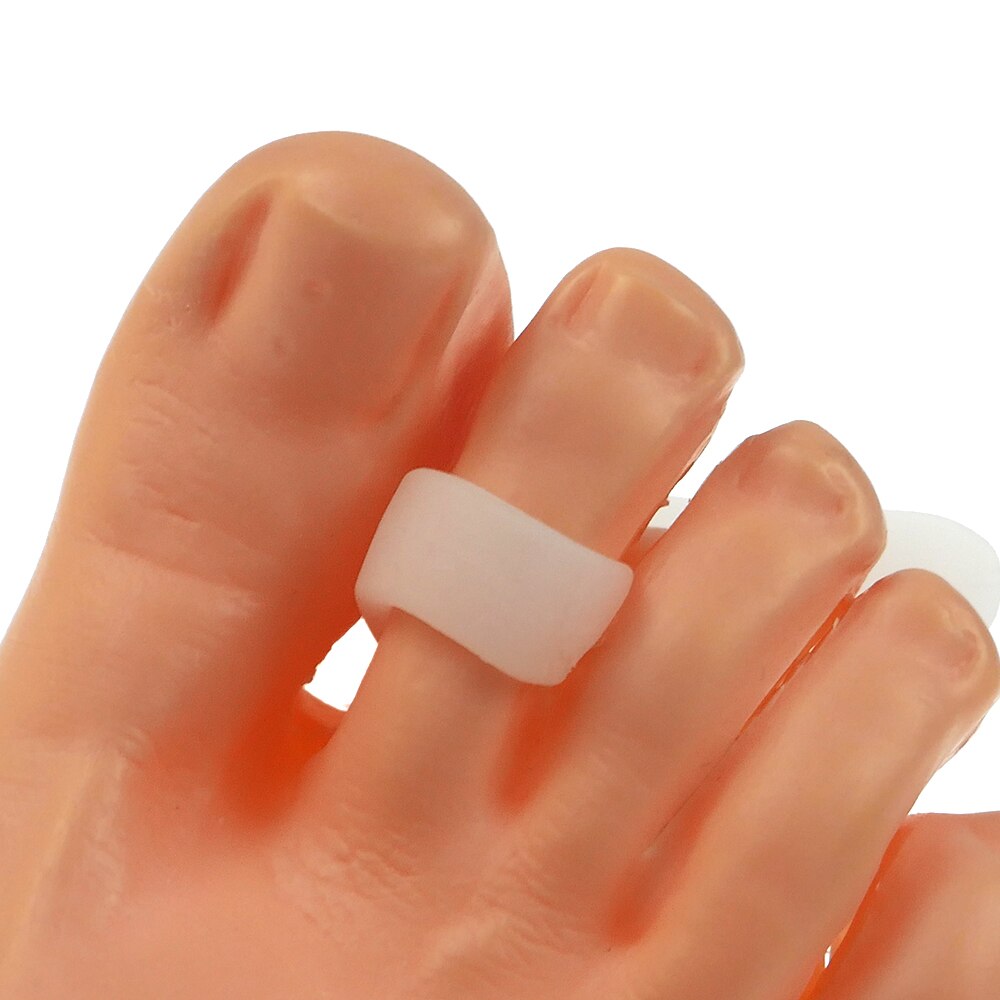 2Pcs Siliconen Gel Bunion Teen Orthesen Stijltang Separator Pijnbestrijding Voetverzorging Teen Orthese Massager Teen Voor Relief