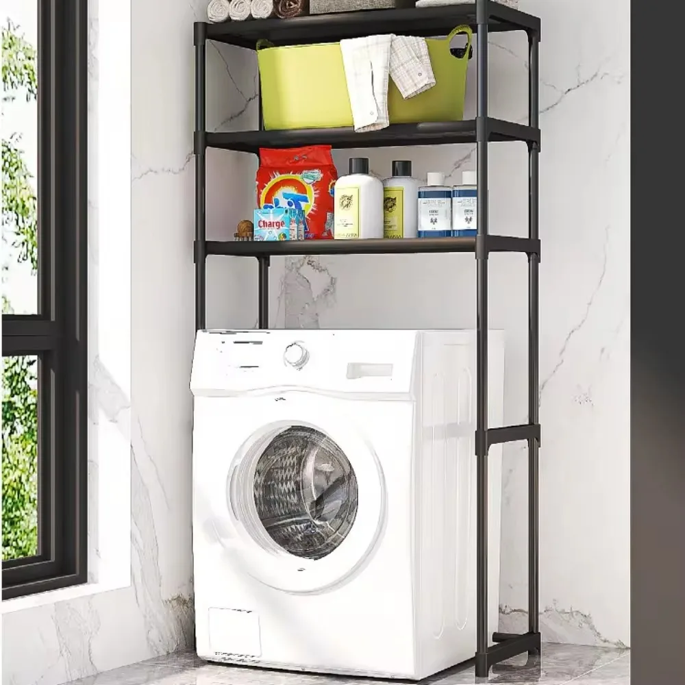 Badezimmer-Aufbewahrungsregal über dem Toilettenregal, mehrschichtiger, platzsparender Organizer, multifunktionales Toiletten-Aufbewahrungsregal zum Aufhängen ein der Zauberstab