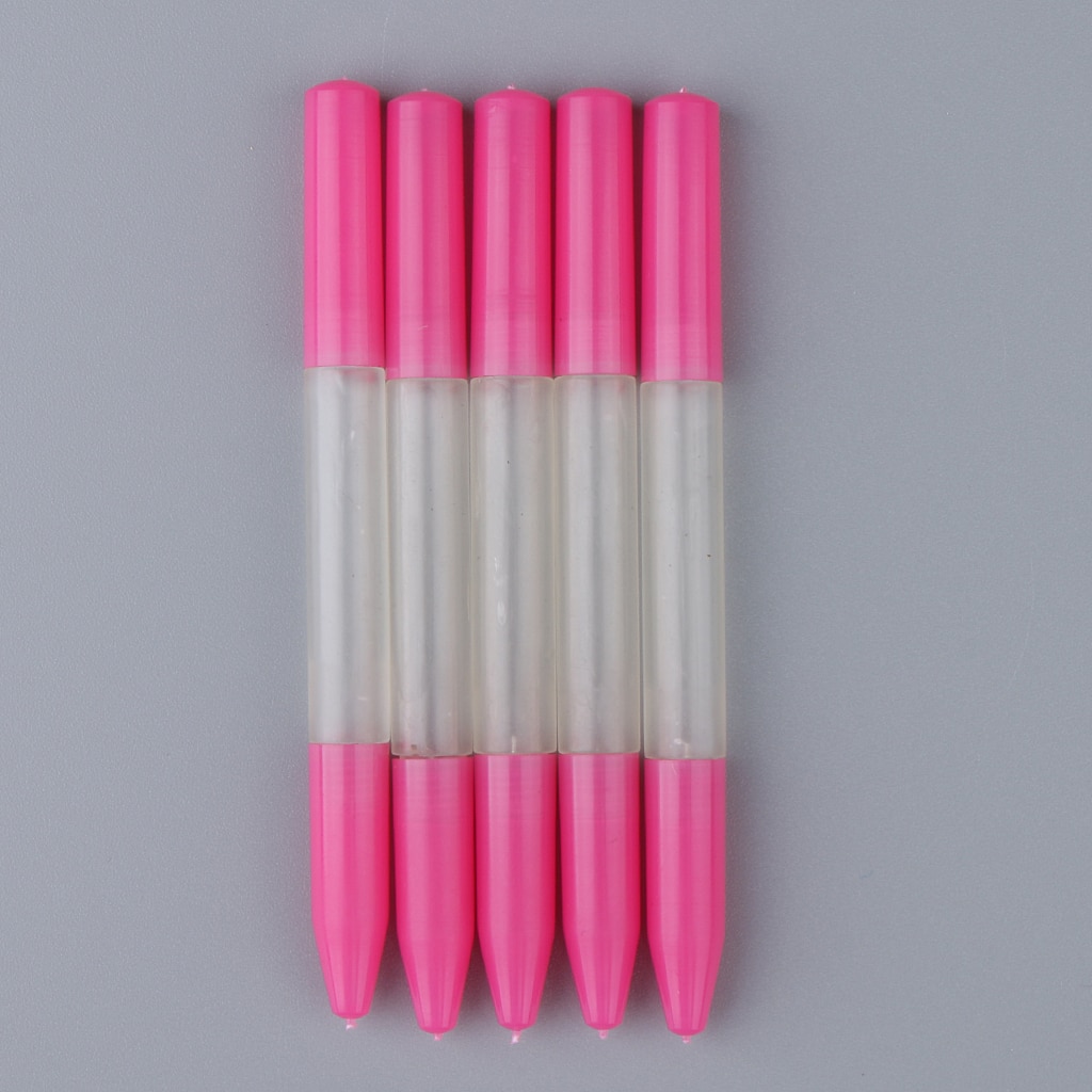 5pcs Precision Pink Oil Pin Pen Needle Lubricator Watch Clock Repair Tool Oiler Pen