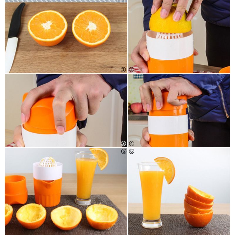Portable Manual Citrus Juicer for Orange Lemon Fruit Squeezer 100% Original Juice Child Healthy Life Potable Juicer Machine