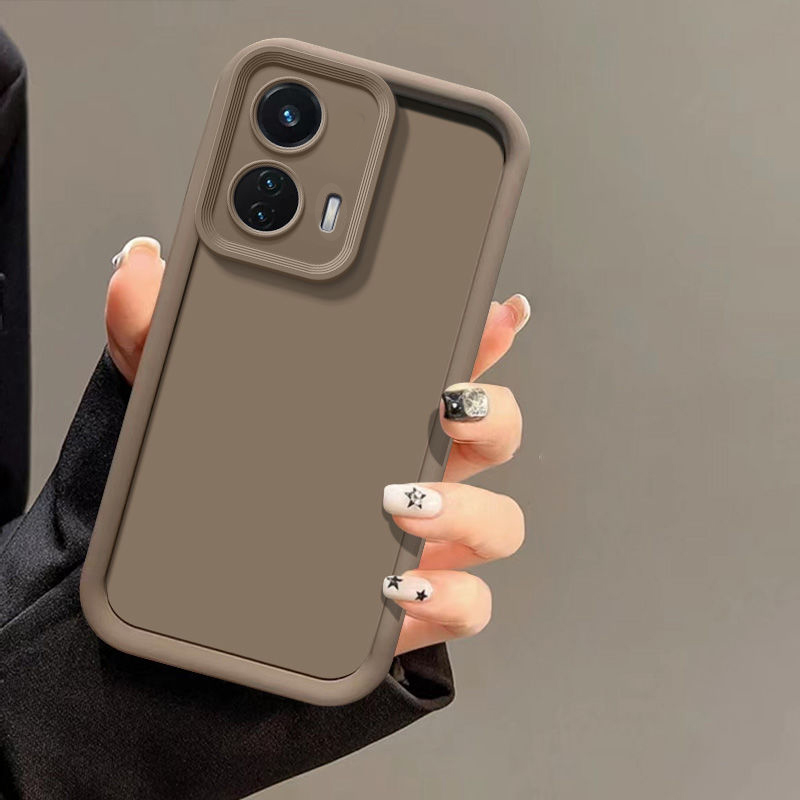 Para Motorola Moto G24 Power Case Motorola Moto G24 Power funda de teléfono protección cámara protección anticaída cubierta suave: Caqui