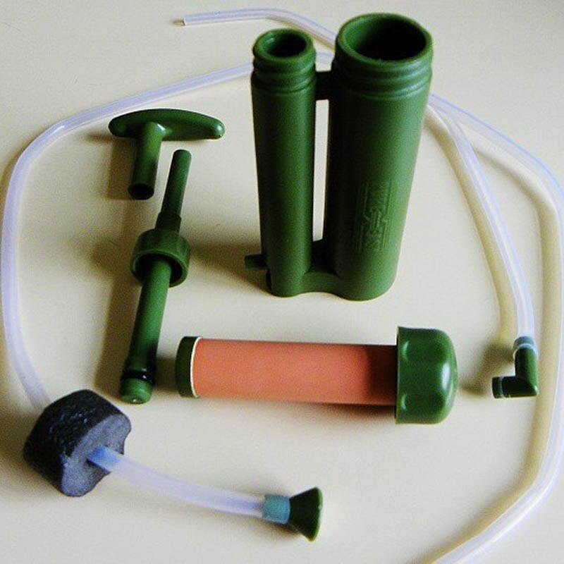 Portable Ceramic Soldier Water Filter Purifier Cleaner system soldier&#39;s water filter remove the bacteria in water Hiking Outdoor