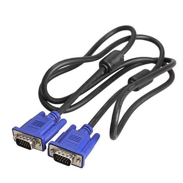 Blue SVGA Super VGA Monitor 15Pin M/M Male to Male Extension Cable Cord for TV Computer Monitor Extension Cable