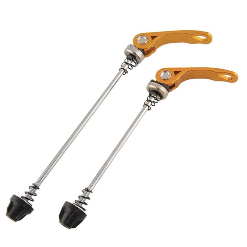 MTB Road Bike Aluminum Alloy Quick Release Lever Bicycle Lever BZH014: Gold