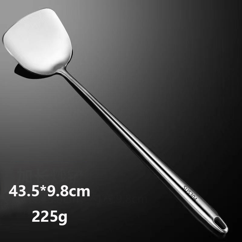 304 Stainless Steel Wok Spatula Metal Kitchen Accessories Slotted Turner Rice Spoon Ladle Cooking Tools Utensil Set
