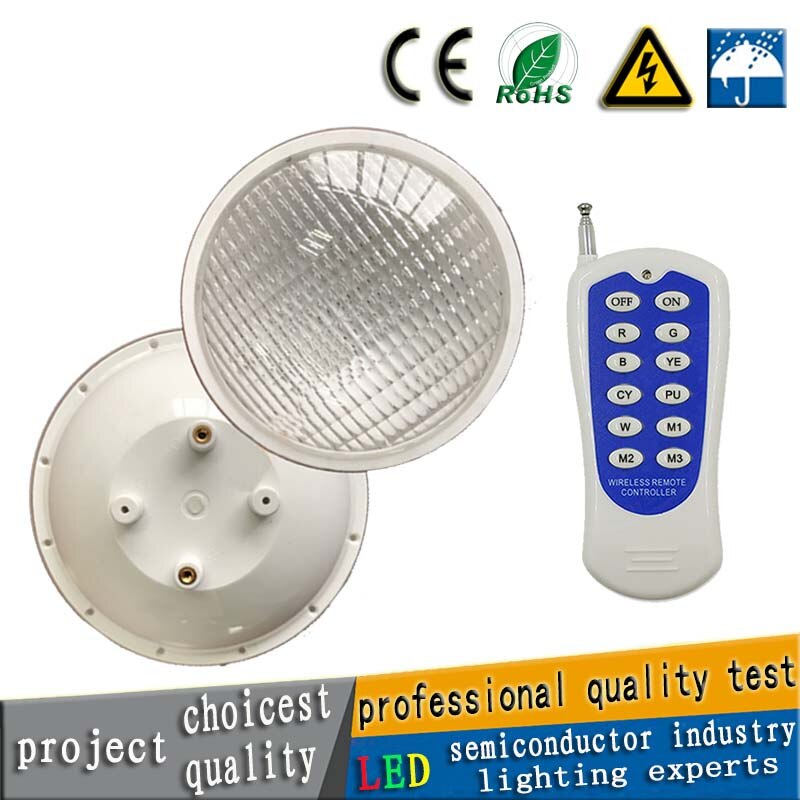 Ip68 waterdichte led onderwaterlampen 24w 36w 54w led fontein vijverlamp buitenspot par 56 rgb led zwembadlamp