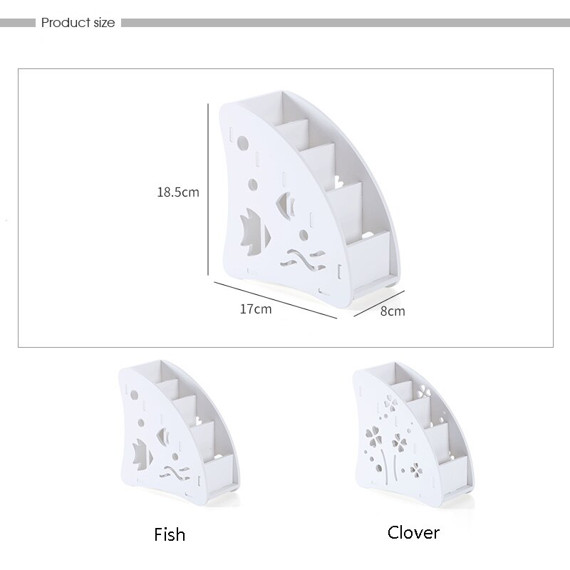 mini DIY wood file holder case commercial office home supplies pen hollow storage mobile photo container