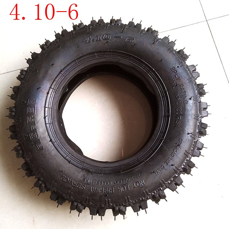 Expédition éclair 4.10-6 pneu ATV Quad Go Kart 47cc 49cc gros 12x4.10-6Tire chambre à air convient à tous les modèles