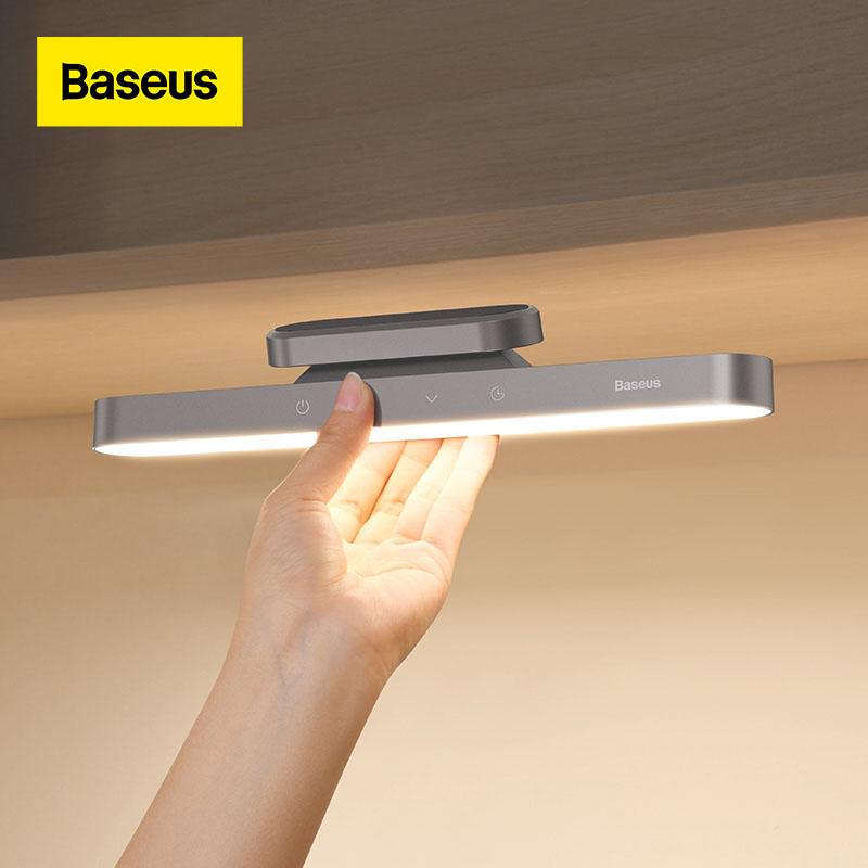 Baseus Magnetische Tafellamp Vertraging Off Slaapzaal Kast Licht Led Bureaulamp Voor Studie Usb Oplaadbare Slaapkamer Nachtlampje