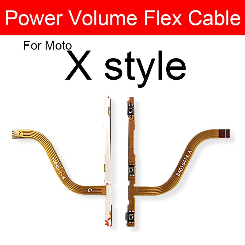 Volume Power Button Flex Cable For Motorola Moto X2 X3 X Play Style Force Side Key Butoon Flex Ribbon Replacement Repair Parts