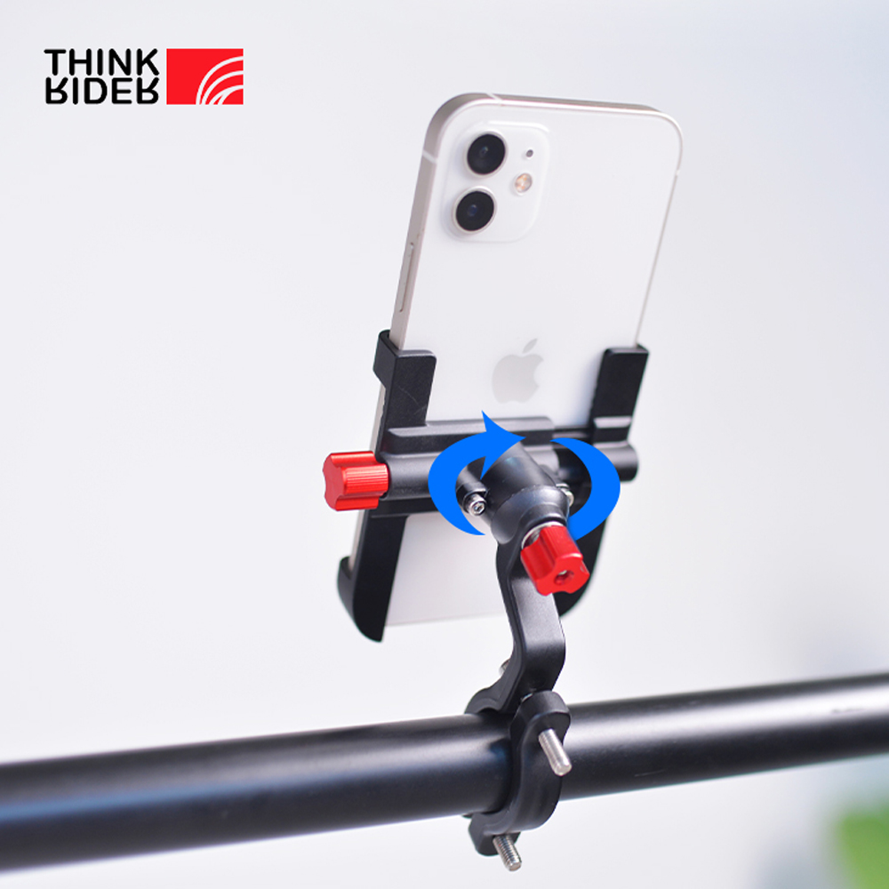 ThinkRider vtt support de téléphone support de téléphone portable de vélo 360 rotatif en aluminium réglable vélo antidérapant support de cyclisme