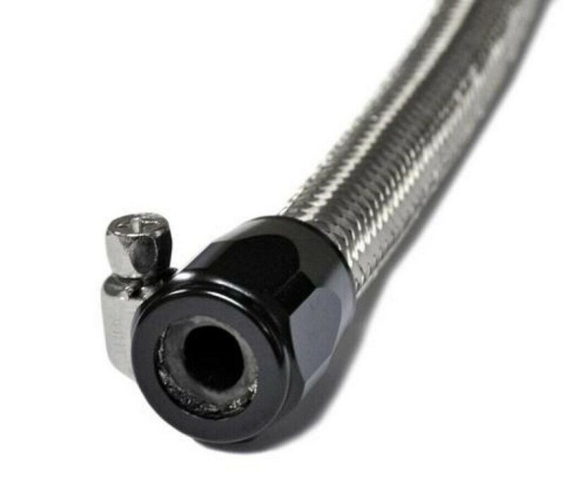 Produktbild von AN14 Schlauchschellen-Set – 4 Stück, Aluminiumlegierung, 28 Mm Außen-Ø, 23 Mm Innen-Ø, Für Kraftstoff- & Ölleitungen, Silber