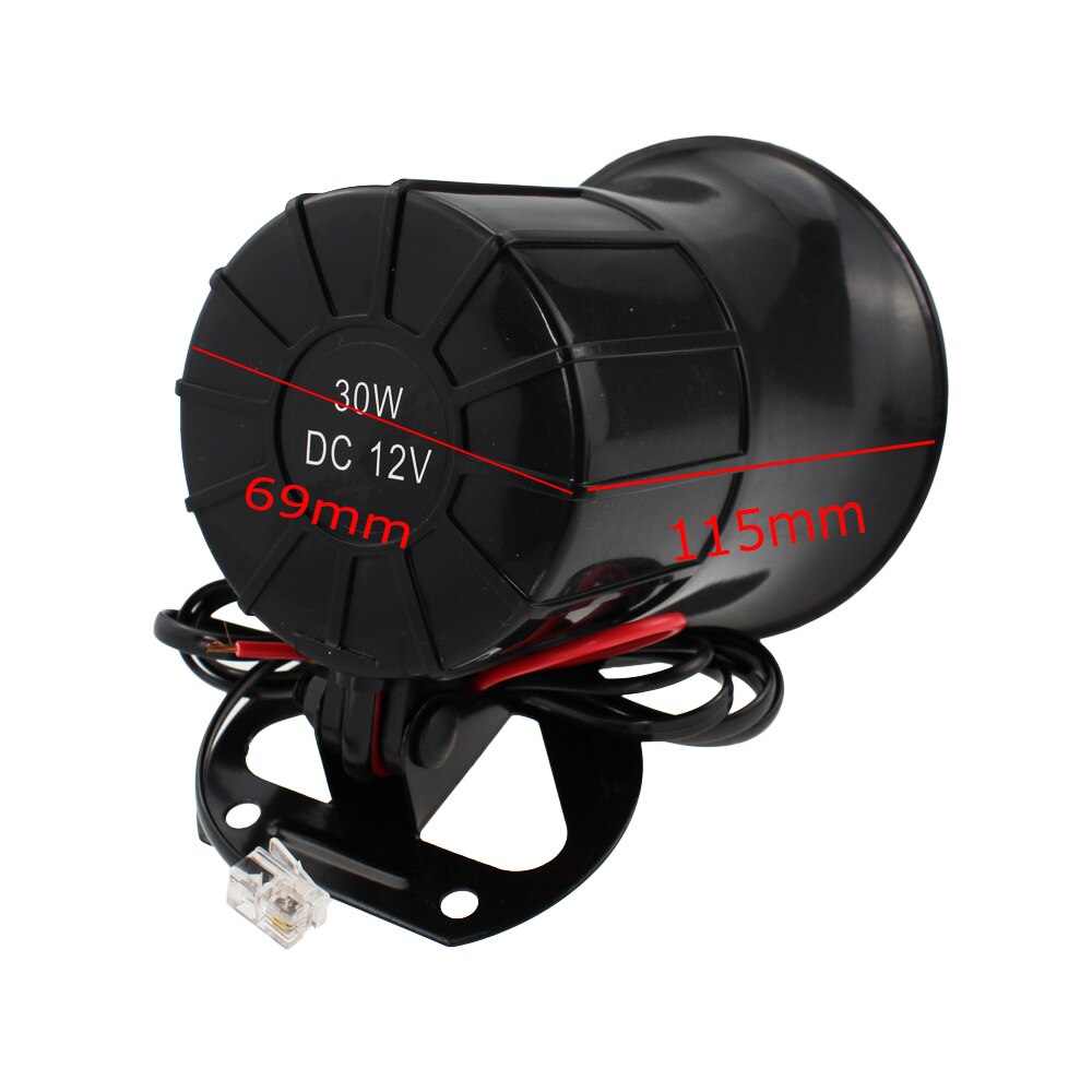 12V 6 Sound 100W Tone Loud Horn Motorcycle Auto Car Vehicle Truck Speaker Warning Alarm Siren Police Fire Ambulance Loudspeaker