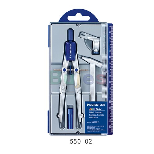 STAEDTLER Drawing Compass, Adjustable Drawing, Needle Tube Pen and Pencil Lead, DE(Origin): 55002