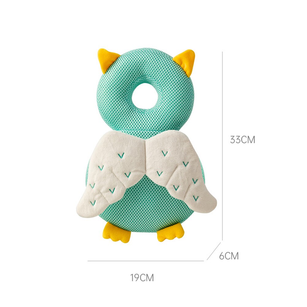 Nyfött barn baby huvudskydd pad kudde nackstöd tecknad mjuk säkerhet kuddar ängel fjäril ryggsäck fall skydd