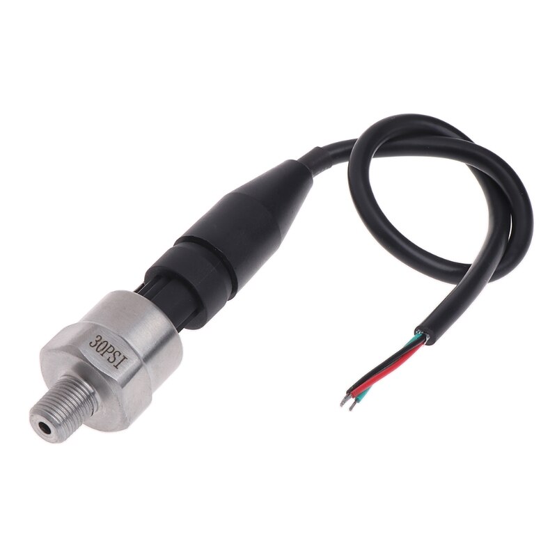 30 psi to 500 psi DC5V 1/8NPT Pressure Transducer Transmitter Sensor Stainless Steel Oil Air Water