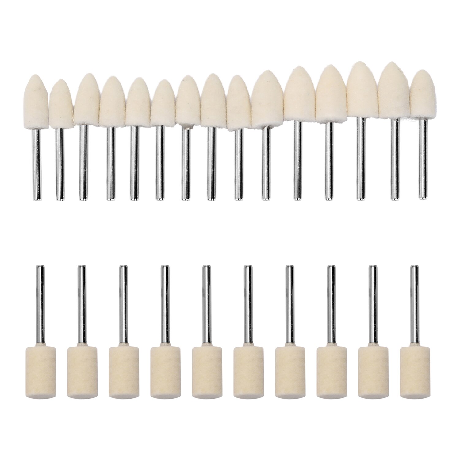 Yakamoz 129-Piece Polishing & Buffing Wheel Kit – Wool Felt Pads With Mandrels, Rotary Tool Accessories