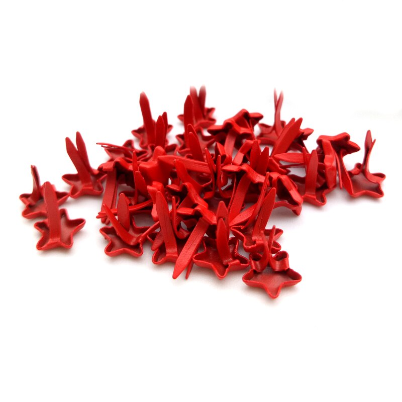 50pcs Mini Brads metallo Perla Brads elementi di fissaggio di carta per