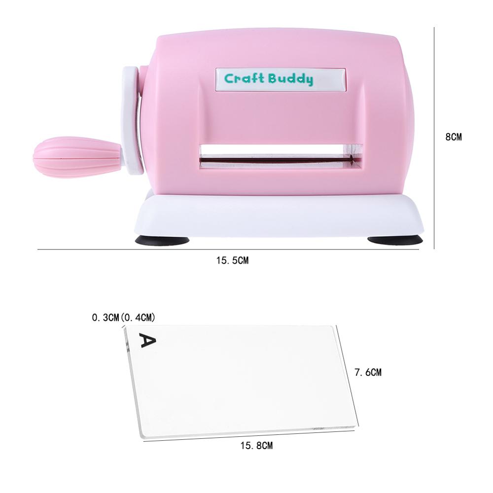 3 Types Die Cutting Embossing Machine DIY Cutter Piece Die-Cut Machine Home DIY Embossing Dies Tool Plastic Changing Machine: Pink155X110X80mm