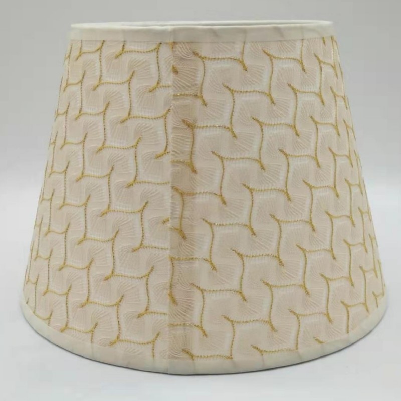 E27 runde stof beige lampeskærme 25cm nordiske lampeskærme til bordlampe moderne lampe cover til boligindretning