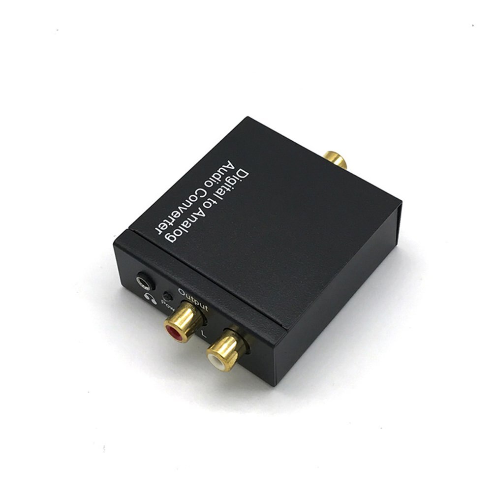 Optical Coaxial Digital to Analog Audio Converter Adapter RCA L/R 3.5mm