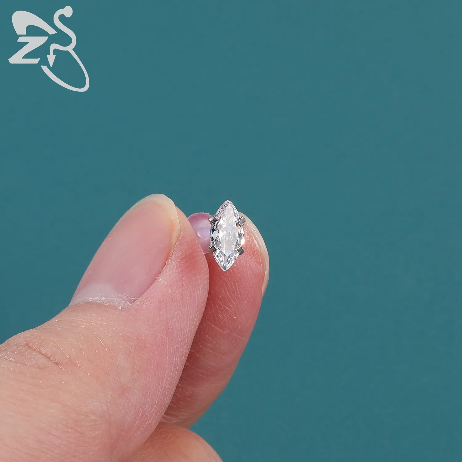 ZS 5 unids/lote 16G claro Bioflex labio Labret Piercing Set cristal Monroe labio Stud estrella corazón oreja Tragus hélice cartílago Piercings